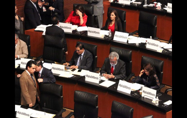 El Senado tuvo un largo y ríspido debate en la sesión de este martes. SUN / L. Godinez