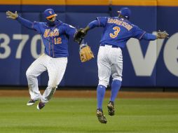 Los Mets empiezan con paso seguro la Serie de Campeonato ante Chicago este sábado. AP / D. Phillips