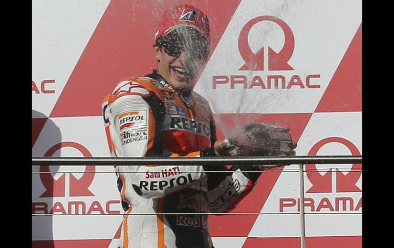 Marc Márquez protagonizó una emocionante carrera. AP / R. Griffith