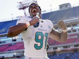 Cameron Wake logró sus primeras cuatro capturas en la temporada y obligó a dos balones sueltos. AP / W. Kenney