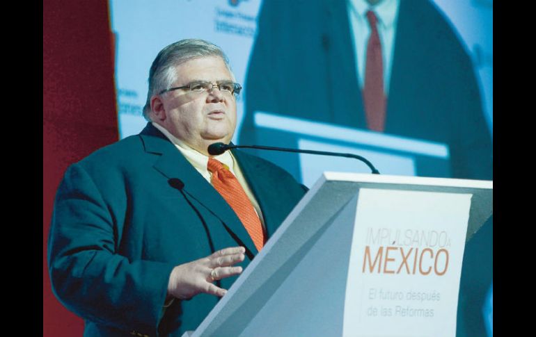 Foro 'Impulsando México. El futuro después de las reformas', organizado por EL FINANCIERO Bloomberg y Grupo Financiero Interacciones. ESPECIAL /  E. López