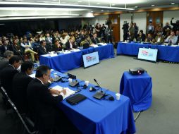 Al participar en las sesiones de la CIDH, representantes de México reconocen los retos en protección a las garantías individuales. EFE / L. Nolly