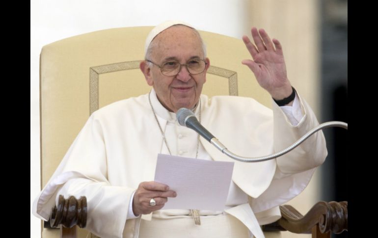 El Papa Francisco dice estar muy contento por ir a la Ciudad de México. AP / A. Medichini