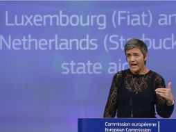 Vestager destaca que ninguna compañía, por grande o poderosa que sea, debe obtener ventajas de las autoridades fiscales. EFE / L. Dubrule