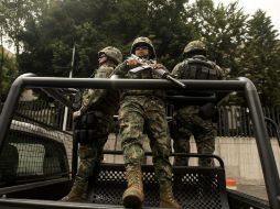 Policías Federales, militares y marinos refuerzan los patrullajes en Reynosa tras este enfrentamiento. AFP / ARCHIVO