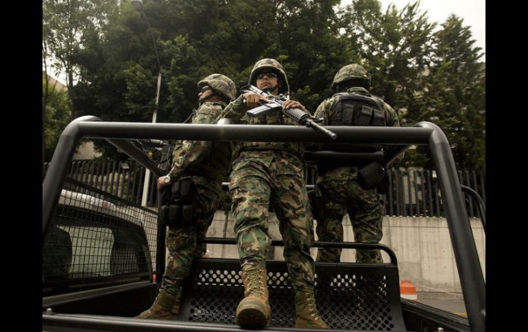 Policías Federales, militares y marinos refuerzan los patrullajes en Reynosa tras este enfrentamiento. AFP / ARCHIVO