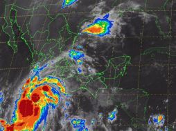 A partir del sábado 24 comenzará a perder fuerza al tocar tierra en Playa Perula, Jalisco. TWITTER / @conagua_clima