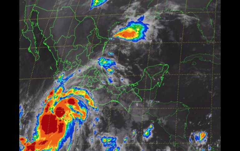 A partir del sábado 24 comenzará a perder fuerza al tocar tierra en Playa Perula, Jalisco. TWITTER / @conagua_clima