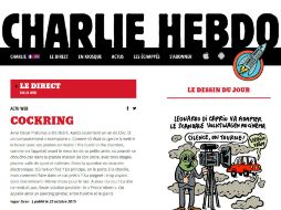 La página propone a los lectores virtuales descubrir de lunes a viernes un texto y una caricatura exclusiva en la sección 'Le Direct'. ESPECIAL / charliehebdo.fr