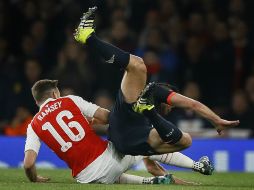 Ramsey salió lesionado del partido ante Bayern de Champions. AP / ARCHIVO