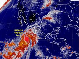 El huracán 'Patricia' podría causar destrozos en la Costa de Jalisco. TWITTER / @conagua_clima