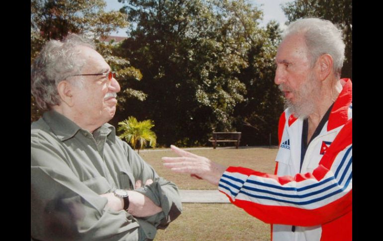 ''Gabo'' acompañó Fidel en discursos, fiestas y eventos. AP / ARCHIVO