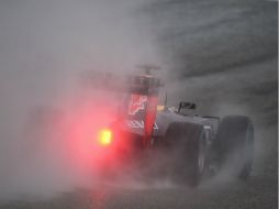 Por la lluvia, los entrenamientos podrían tomarse como tiempos oficiales de calificación. AFP /