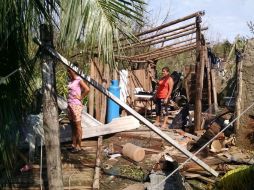 En la Huerta, comunidades como Chamela y Zapata, sufrieron graves daños por ''Patricia''. EL INFORMADOR / M. Vargas