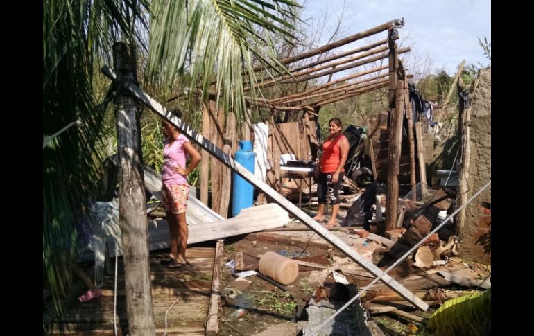 En la Huerta, comunidades como Chamela y Zapata, sufrieron graves daños por ''Patricia''. EL INFORMADOR / M. Vargas