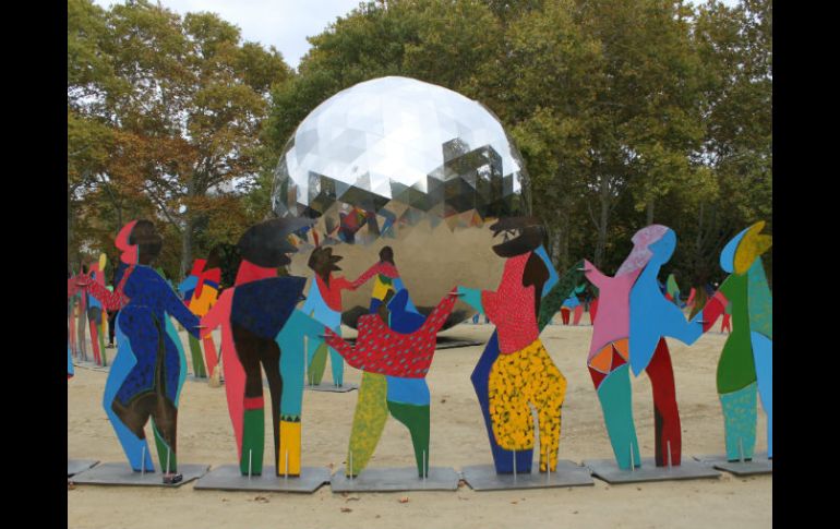 Central Park es el lugar donde fue colocada la figura diseñada por el artista español Cristóbal que recuerda cada año de la institución EFE / A. Gracia