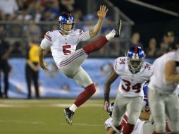 El pateador de los Giants de Nueva York ,Steve Weatherford (#5), participará hoy en el juego ante Dallas. AP / D. Richard