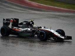 El piloto de Force India apuntó que las condiciones de la pista no fueron sencillas de sortear. AFP / J. Samad