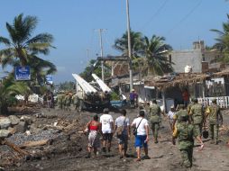 El huracán 'Patricia' provocó algunos daños en casas y calles de municipios de Jalisco y Colima. NTX / J. Lira