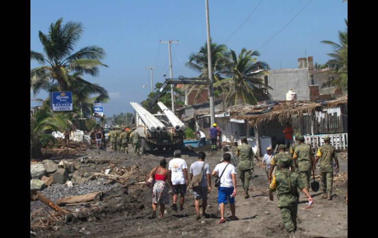 El huracán 'Patricia' provocó algunos daños en casas y calles de municipios de Jalisco y Colima. NTX / J. Lira