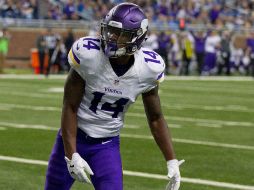 El novato de los Vikingos, Stefon Diggs, logró seis recepciones para 108 yardas, incluido un touchdown. AFP / D. Reginek