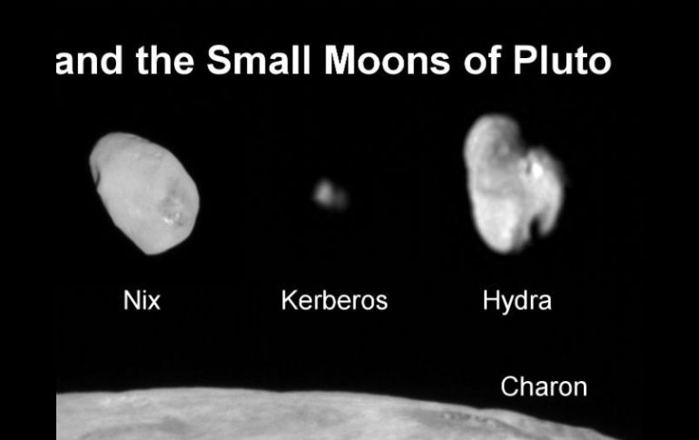 Las fotos publicadas por la NASA muestran que la luna es más pequeña y brillante de lo esperado por los científicos. ESPECIAL / www.nasa.gov