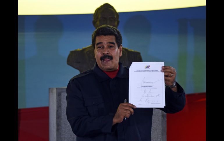 El acuerdo fue propuesto por el propio Nicolás Maduro, semanas atrás. AFP / J. Barreto