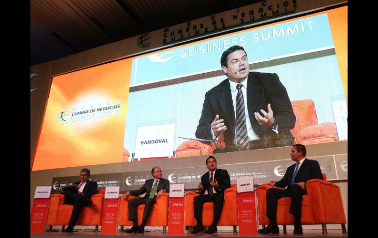 Aristóteles participó en la conferencia 'La perspectiva de los gobernadores' en la Cumbre de Negocios. EL INFORMADOR / M. Vargas