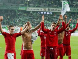 El Bayern superó al Wolfsburg desde el comienzo en todas las líneas. EFE / J. Stratenschulte