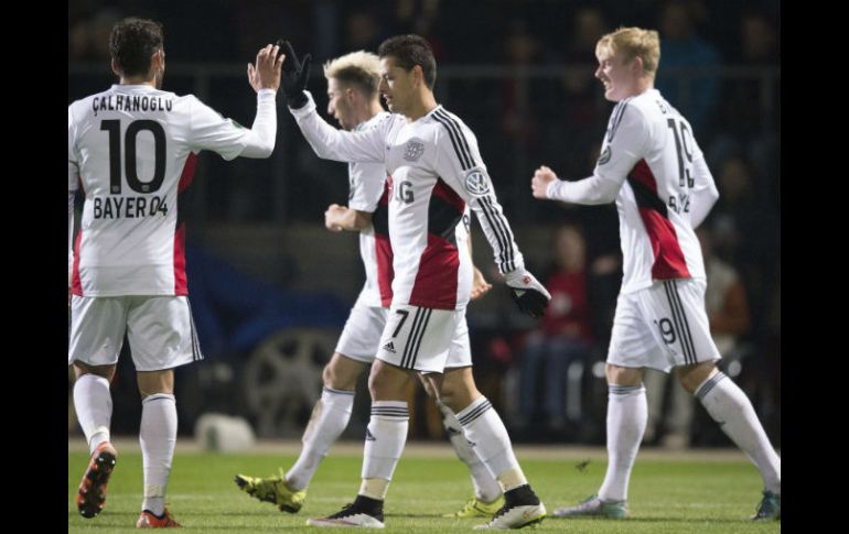 Hernández sigue con su racha goleadora en el Bayer Leverkusen. EFE / M. Becker