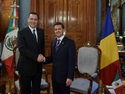 Ponta expresa su reconocimiento al Presidente de México por las reformas impulsadas en su administración. NTX / ESPECIAL