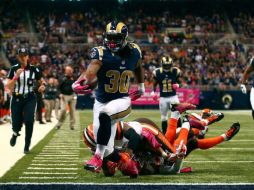 Gurley es apenas el cuarto jugador en la historia que corre para al menos 140 yardas en duelos consecutivos. TWITTER / NFL_AS