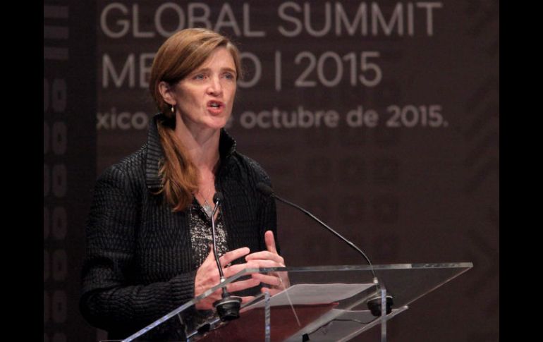 En el marco de la Cumbre del Gobierno Abierto, la embajadora Samantha Power realiza una visita de tres días a México. SUN / L. Godínez