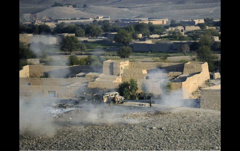 El ataque tiene lugar en el conflictivo distrito de Achin, en la provincia de Nangarhar y fronterizo con Pakistán. EFE / G. Habibi