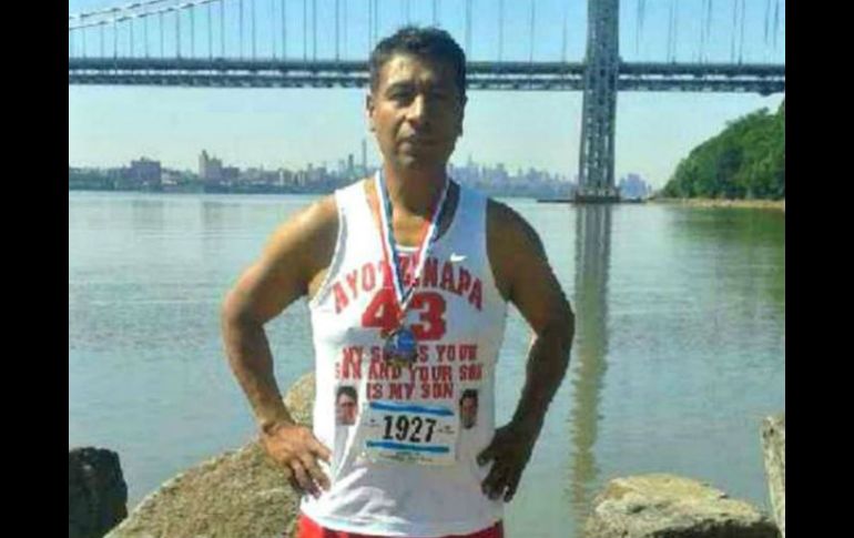 Tizapa decidió correr el maratón de Nueva York como una forma de 'difundir' el mensaje de las familias. TWITTER / @xmax444