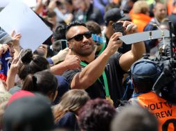 Varios fans esperaron horas para recibir a sus ídolos. AFP / M. Bradley