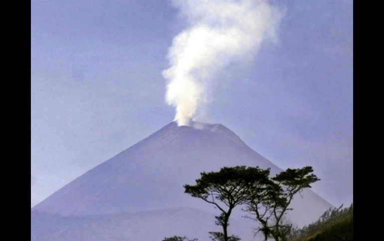 En febrero, el volcán de Fuego registró una potente erupción. AFP / ARCHIVO