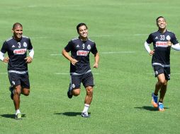 Salcido, Bravo y Fabián entrenan con la sonrisa de saberse campeones de la Copa. Ahora van por los puntos para aspirar a la Liguilla. MEXSPORT / A. Macías