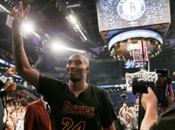 'Tengo sangre púrpura y dorada, y así será por siempre', externa Kobe Bryant. AFP / M. Stobe