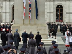 Las ceremonias del también llamado Domingo de la Amapola se llevaron a cabo en ciudades y localidades de Reino Unido. EFE /