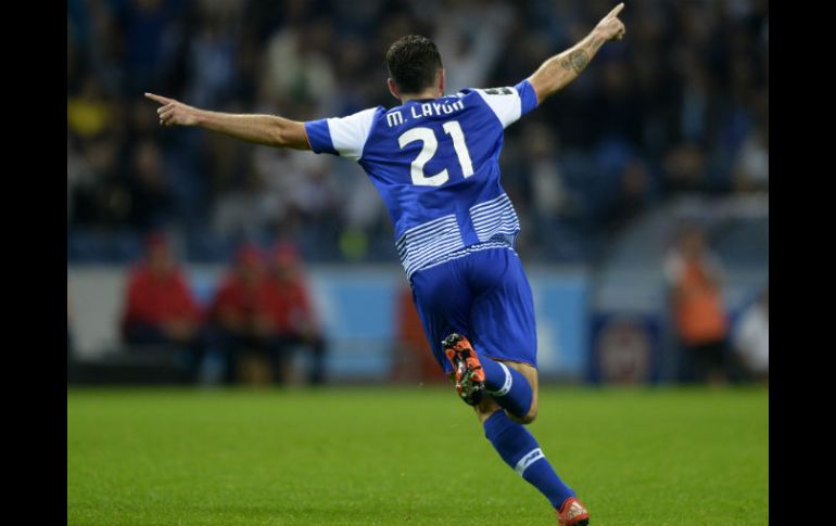 Al minuto 70, Layún le dio la ventaja a su equipo tras ejecutar un preciso centro que remató Aboubakar con la cabeza. AFP / M. Riopa