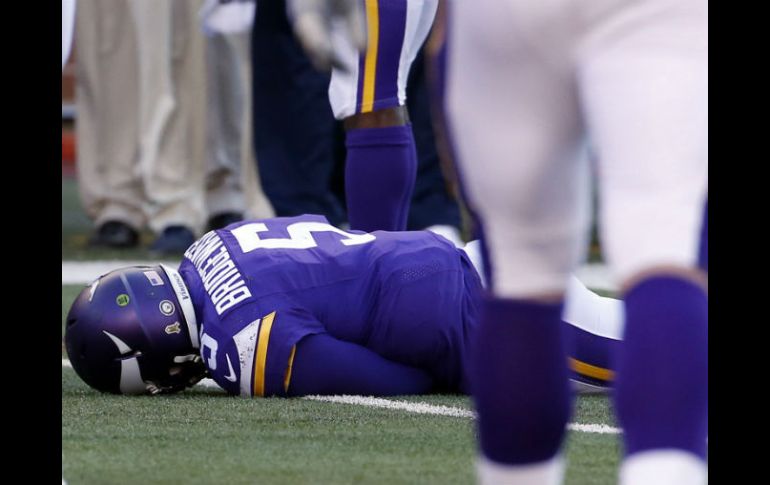 El quarterback Teddy Bridgewater sufrió una conmoción cerebral. AP / A. Heisenfelt