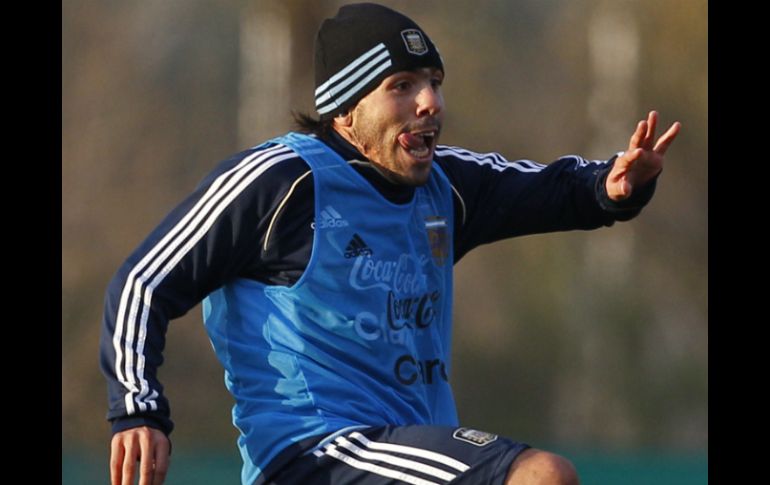 El lunes Tevez no entrenó junto a la selección en el predio de la AFA. AP / ARCHIVO