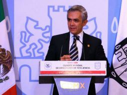 Miguel Ángel Mancera afirma que no se meterán en el debate de la legalización, porque ése tardaría mucho tiempo. NTX / ARCHIVO