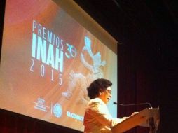 María Teresa Franco, directora del INAH indicó que el monto entregado este año es de dos millones 560 mil pesos. TWITTER / @INAHmx