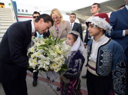 El Presidente Enrique Peña Nieto arriba a las 16:30 hora local al destino turístico de la costa en Turquía. FACEBOOK / Enrique Peña Nieto