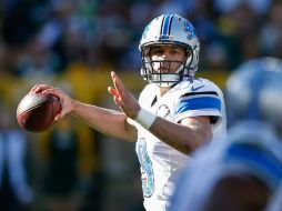 Matthew Stafford lanzó para dos anotaciones. AFP / J. Robbins