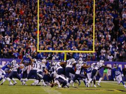 Gostkowski, máximo anotador de la NFL en las últimas tres temporadas, logró que su gol de campo decisivo entrase entre los dos postes. AFP / A. Bello