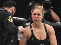 Rousey perdió su título gallo de la UFC el pasado sábado en Australia. AFP / P. Crock