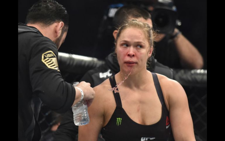 Rousey perdió su título gallo de la UFC el pasado sábado en Australia. AFP / P. Crock